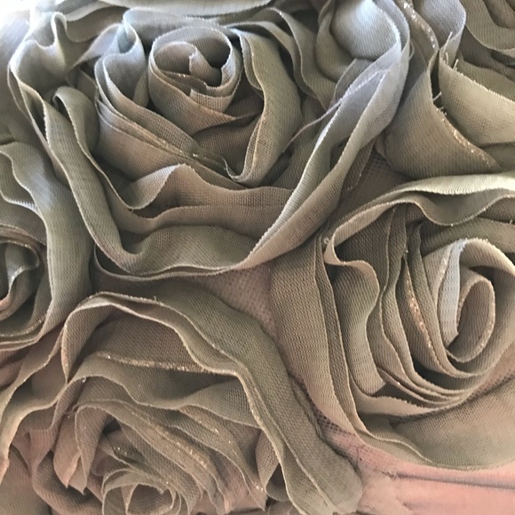 Uni Sleeve Silver ROSES Top Small - Picture 6 of 8